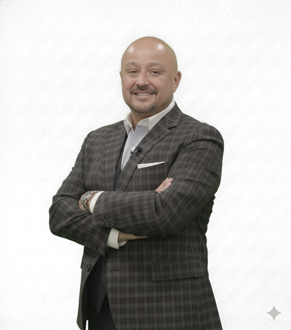 Jesse Fonseca, broker of Park Place Realty, standing with arms crossed