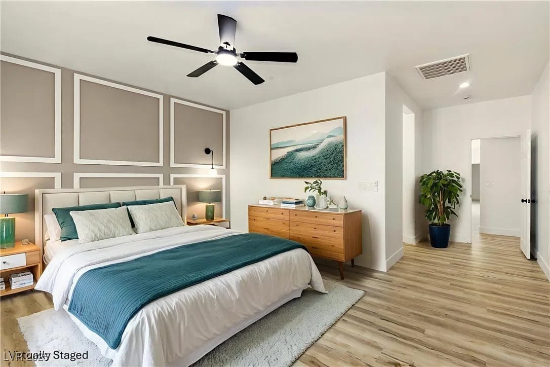 Remodeled bedroom, representing the $400-450K resale band